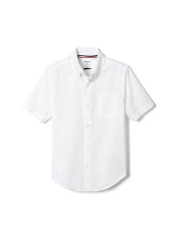 Husky Boys School Uniform Short Sleeve Stretch Oxford Shirt (Husky)