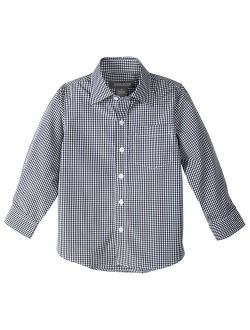 Boys' Long Sleeve Checkers Gingham Shirt