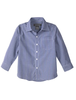 Boys' Long Sleeve Checkers Gingham Shirt