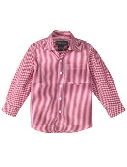 Boys' Long Sleeve Checkers Gingham Shirt