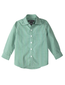 Boys' Long Sleeve Checkers Gingham Shirt