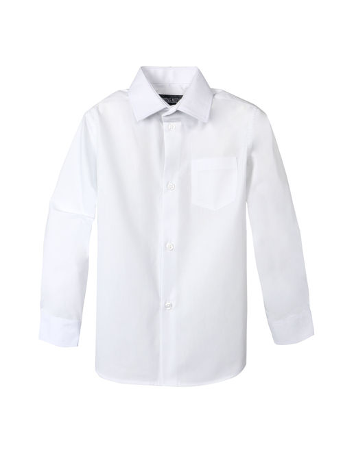 Spring Notion Boy's Cotton Blend Long Sleeve Dress Shirt