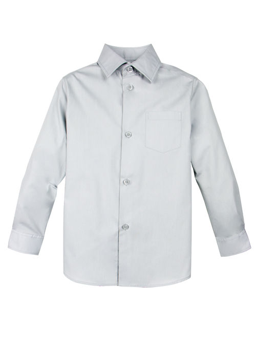 Spring Notion Boy's Cotton Blend Long Sleeve Dress Shirt