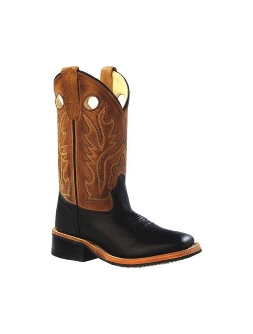 Children's Old West 9 Inch Broad Square Toe Cowboy Boot - Child