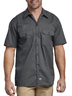 Big Men's Short Sleeve Twill Work Shirt