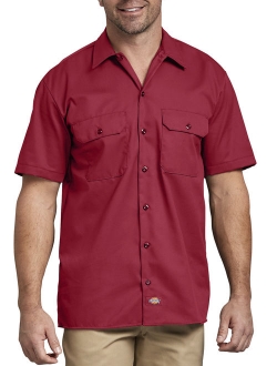 Big Men's Short Sleeve Twill Work Shirt