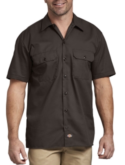 Big Men's Short Sleeve Twill Work Shirt