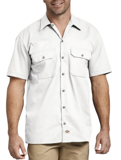 Big Men's Short Sleeve Twill Work Shirt