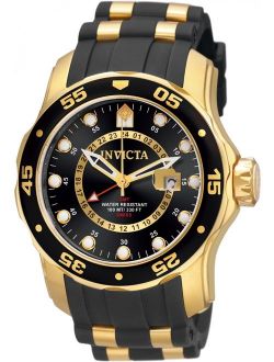 Men's 6991 Pro Diver Quartz GMT Black Dial Watch