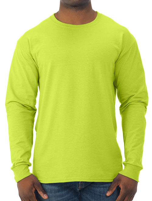 Jerzees Men's Moisture Wicking Long Sleeve Crew T-Shirt