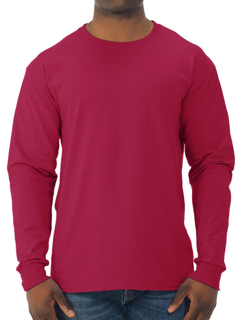 Jerzees Men's Moisture Wicking Long Sleeve Crew T-Shirt