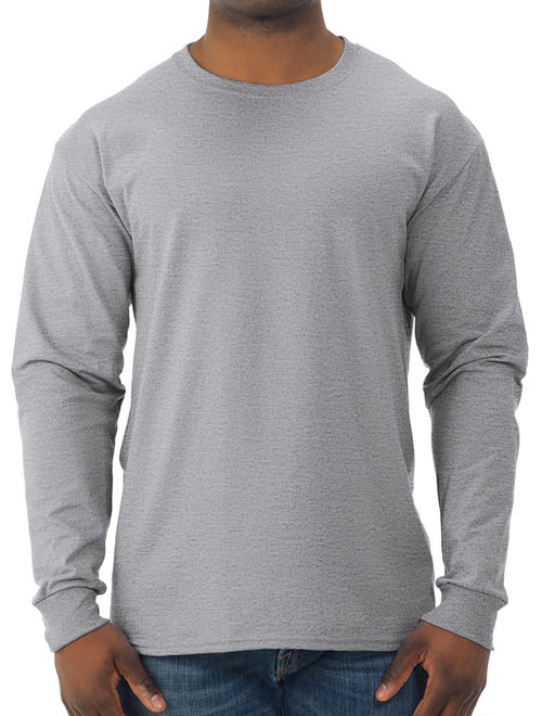 Jerzees Men's Moisture Wicking Long Sleeve Crew T-Shirt