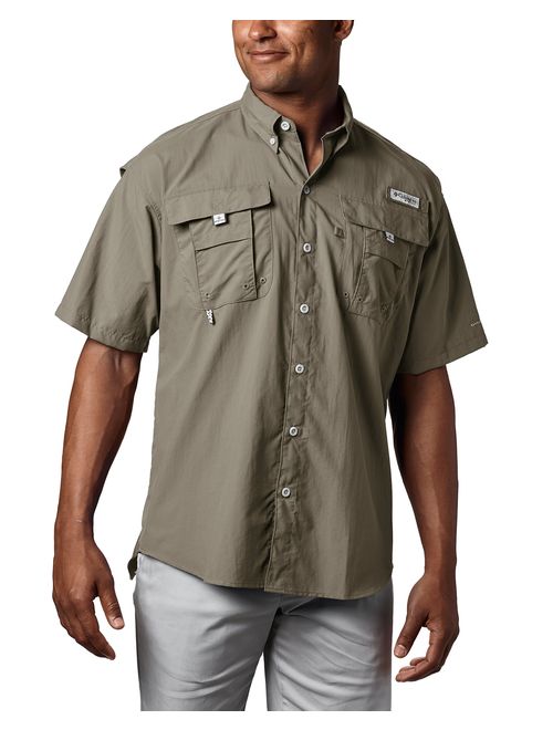 Buy Columbia Men's PFG Bahama II Short Sleeve Shirt, Sage, XLT online