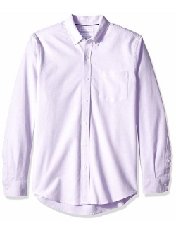 Men's Slim-fit Long-Sleeve Solid Oxford Shirt