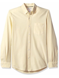 Men's Slim-fit Long-Sleeve Solid Oxford Shirt