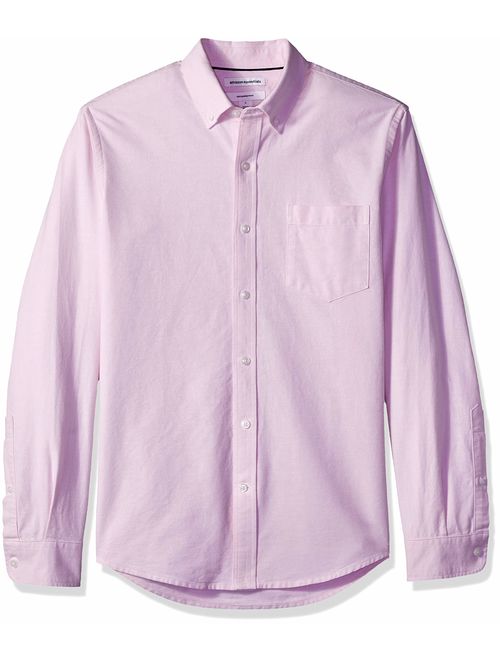 Amazon Essentials Men's Slim-fit Long-Sleeve Solid Oxford Shirt