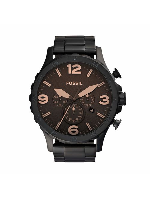 Fossil Men's Nate Quartz Stainless Steel and Metal Casual Watch