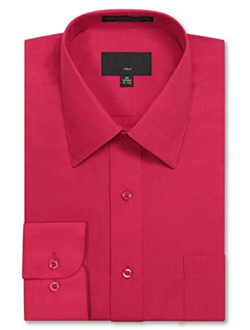 JD Apparel Men's Regular Fit Dress Shirts