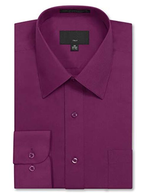 JD Apparel Men's Regular Fit Dress Shirts