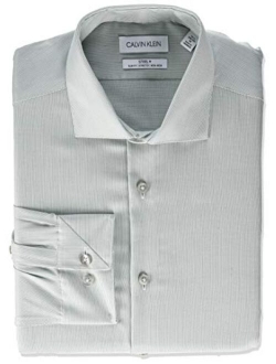 Men's Slim Fit Non Iron Stretch Solid Dress Shirt