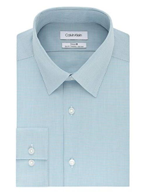 Calvin Klein Men's  Slim Fit Non Iron Stretch Solid Dress Shirt