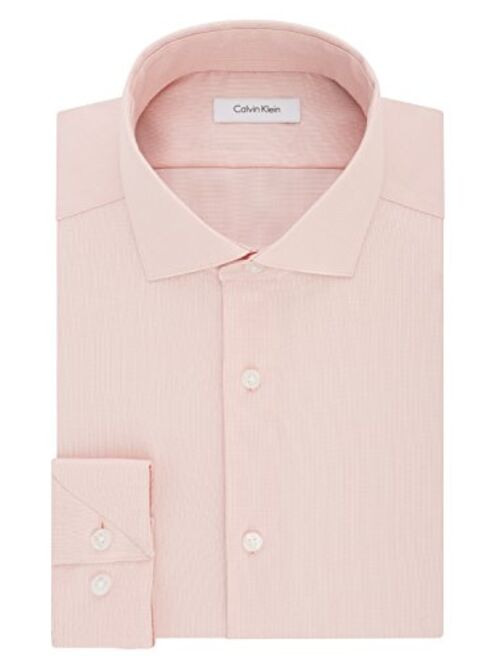 Calvin Klein Men's  Slim Fit Non Iron Stretch Solid Dress Shirt