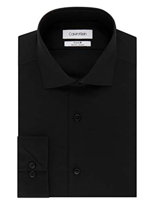 Calvin Klein Men's  Slim Fit Non Iron Stretch Solid Dress Shirt