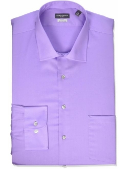 Men's BIG FIT Flex Collar Solid Long Sleeve Dress Shirts (Big and Tall)