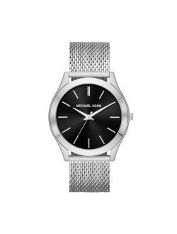 Men's Slim Runway Quartz Watch with Stainless Steel Strap