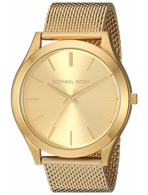 Michael Kors Men's Slim Runway Quartz Watch with Stainless Steel Strap