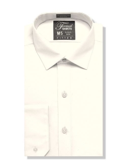 Luxe Microfiber Men's Fitted Spread Collar Dress Shirt - Style Jesse