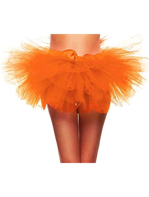 Simplicity Women's Classic 5 Layered Tulle Tutu Skirt