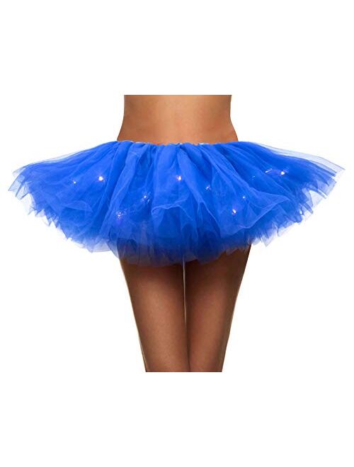 Simplicity Women's Classic 5 Layered Tulle Tutu Skirt