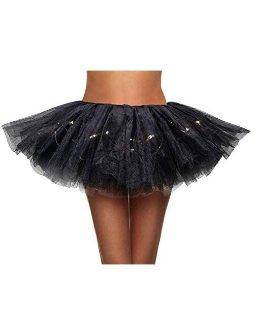 Simplicity Women's Classic 5 Layered Tulle Tutu Skirt