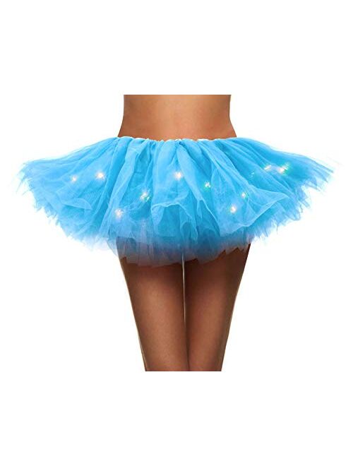 Simplicity Women's Classic 5 Layered Tulle Tutu Skirt