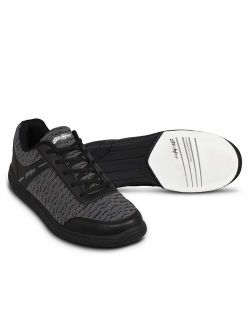 KR Strikeforce Mens Flyer Mesh Bowling Shoes- Black/Steel