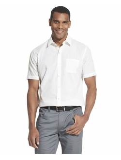 Men's Air Short Sleeve Button Down Solid Shirt