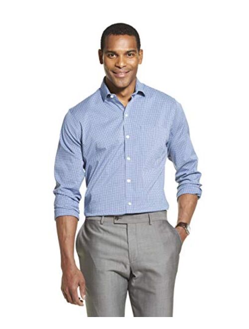 Van Heusen Men's Traveler Stretch Long Sleeve Button Down Black/Khaki/Grey Shirt