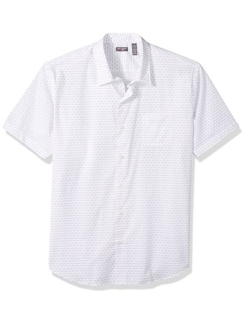 Van Heusen Men's Flex Short Sleeve Button Down Print Shirt