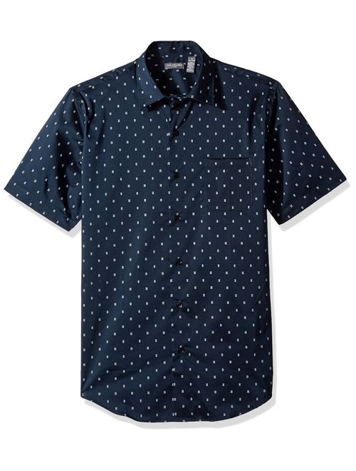 Van Heusen Men's Flex Short Sleeve Button Down Print Shirt