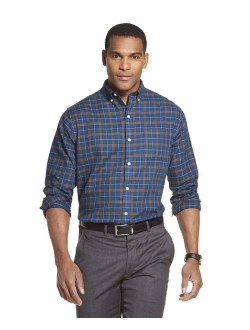 Men's Flex Long Sleeve Button Down Stretch Plaid Shirt