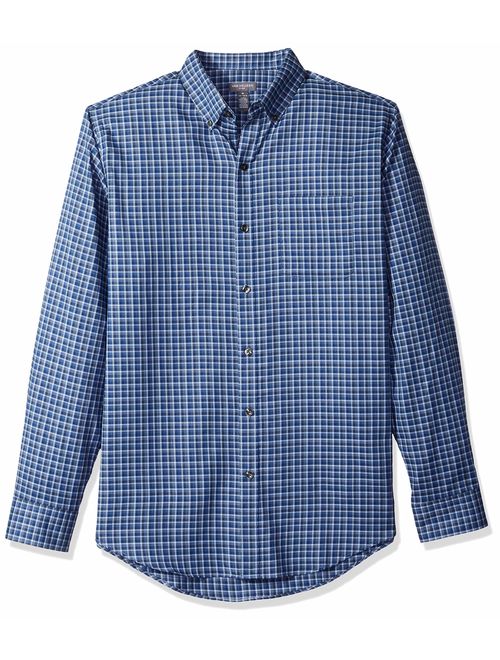 Van Heusen Men's Flex Long Sleeve Button Down Stretch Plaid Shirt