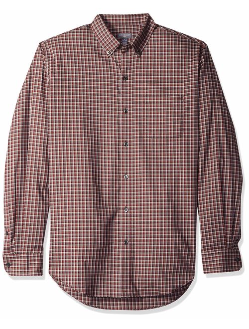 Van Heusen Men's Flex Long Sleeve Button Down Stretch Plaid Shirt