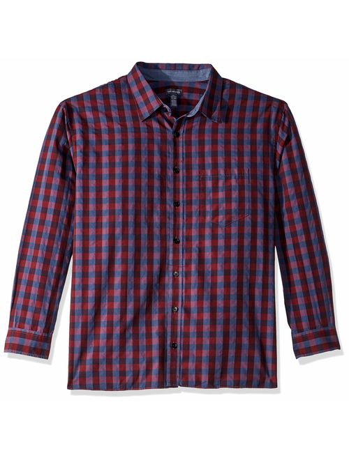 Van Heusen Men's Big and Tall Never Tuck Long Sleeve Shirt