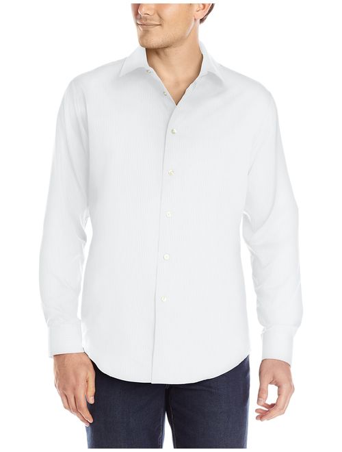 Van Heusen Men's Sateen Stripe Long Sleeve Button Down