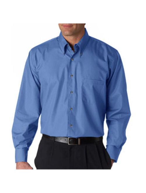 Van Heusen Men's Long-Sleeve Silky Poplin 13V0113