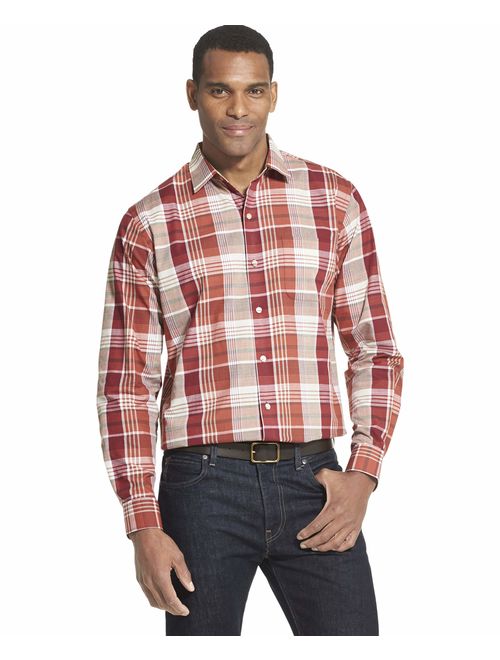 Van Heusen Men's Big and Tall Air Long Sleeve Button Down Shirt