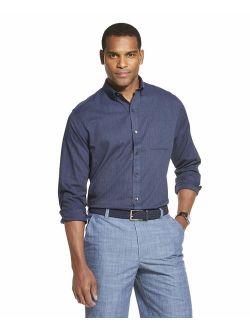 Men's Flex Long Sleeve Button Down Stretch Solid Shirt