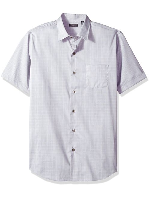 Van Heusen Men's Flex Short Sleeve Button Down Solid Shirt