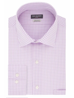 Men's Dress Shirt Regular Fit Flex Collar Check